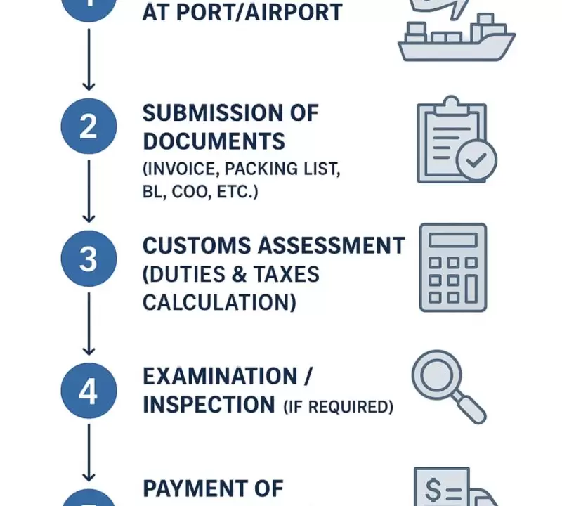 图–国际物流清关全流程：从申报到放行的关键节点解析–全球国际货物运输