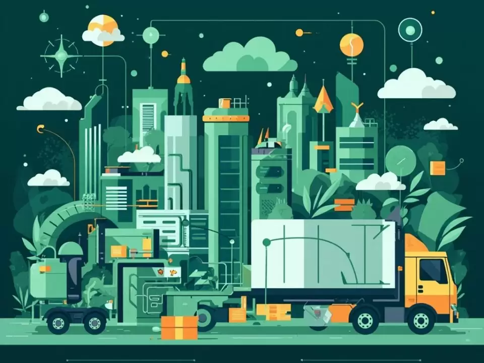 图–绿色供应链,智能物流,数字化转型,可持续发展,物流技术–全球国际货物运输