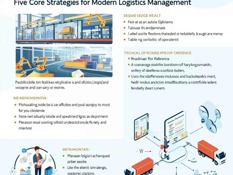 图–降本增效实战指南：现代物流管理的五大核心策略–全球国际货物运输
