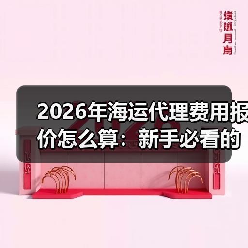 2026年海运代理费用报价怎么算:新手必看的预算清单与避坑要点–辰飞雨全球国际货物运 2026年海运代理费用报价怎么算:新手必看的预算清单与避坑要点–辰飞雨全球国际货物运